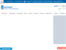 Tablet Screenshot of municipalidaddesantiago.cl